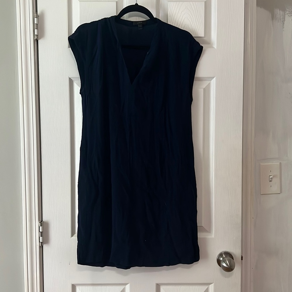 J.Crew Navy Shift Dress , Medium, Gently Used